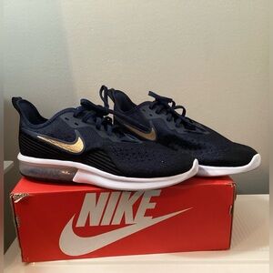 Nike Air Max Sequent Women Black/ Midnight Blue Sneakers Size 11